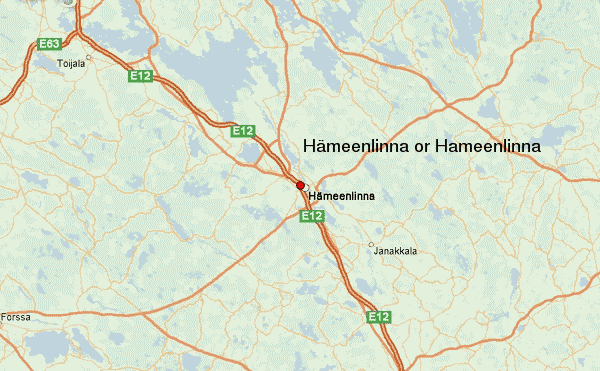 Hameenlinna map